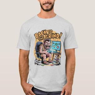 Rolig Grottmanskavare Förhistorisk Slipning T Shirt