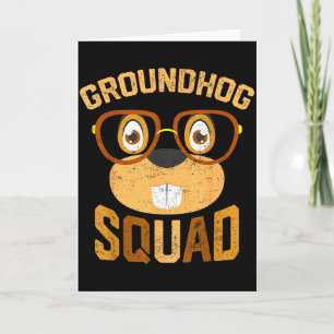 Rolig Groundhog Squad Tröja Glad Groundhog Day 20 Kort