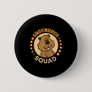 Rolig Groundhog-staffdesign Glad Groundhog-dagen 2 Knapp