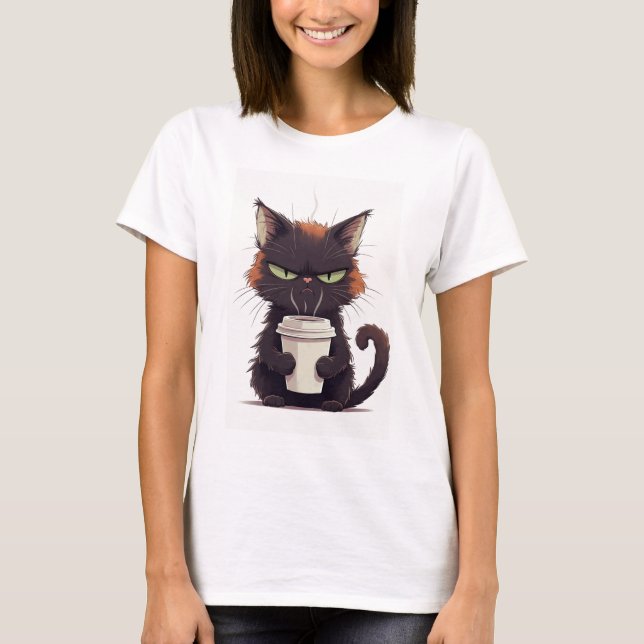 Rolig Grumpy Cat Kvinnor T-Shirt (Framsida)