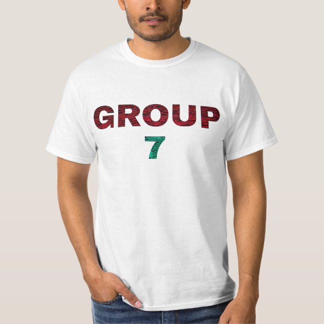 Rolig Grupp 7 Meme Tröja, Rollig Team 7 Grafik T Shirt (Framsida)