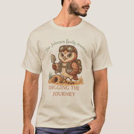 Rolig Gruvuggla-äventyr - Anpassad Respresent T Shirt
