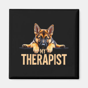 Rolig Gsd Shep Valp Min Therast Tysk Shepherd Hund Magnet