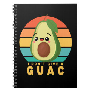 Rolig Guacamole Mat Puns Kawaii Anteckningsbok