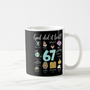 Rolig Gud Gjorde Det Först 67 Meme Jesus Kristna B Kaffemugg