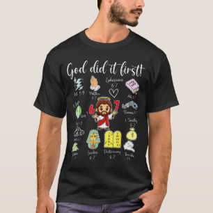 Rolig Gud Gjorde Det Först 67 Meme Jesus Kristna B T Shirt