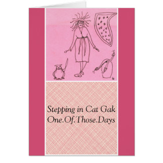 Rolig gudinnakatt Gak Hälsningskort