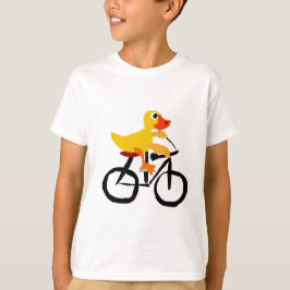 Rolig gul ankaridningcykel tee shirt