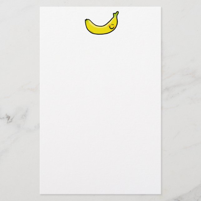 Rolig gul banan brevpapper (Framsida)