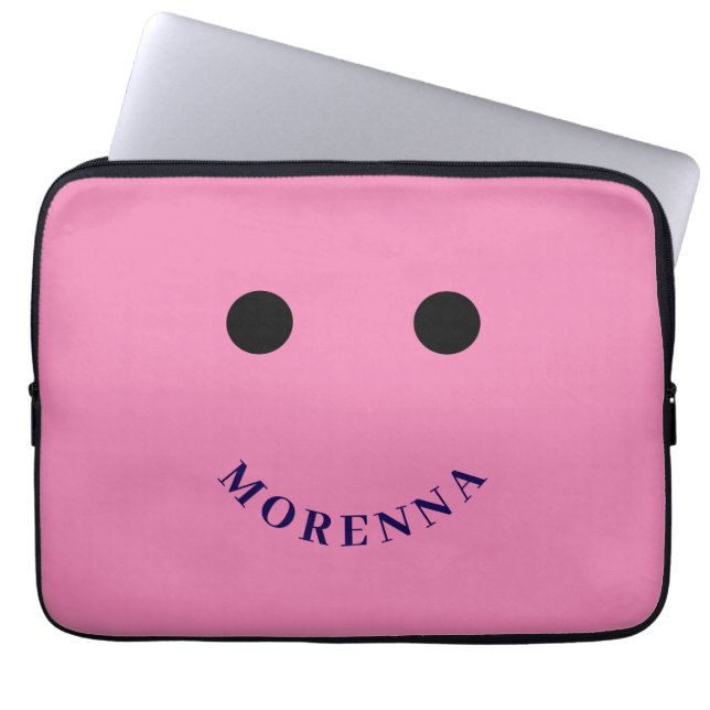 Rolig gul bärbar datorskydd laptop fodral (Framsidan)