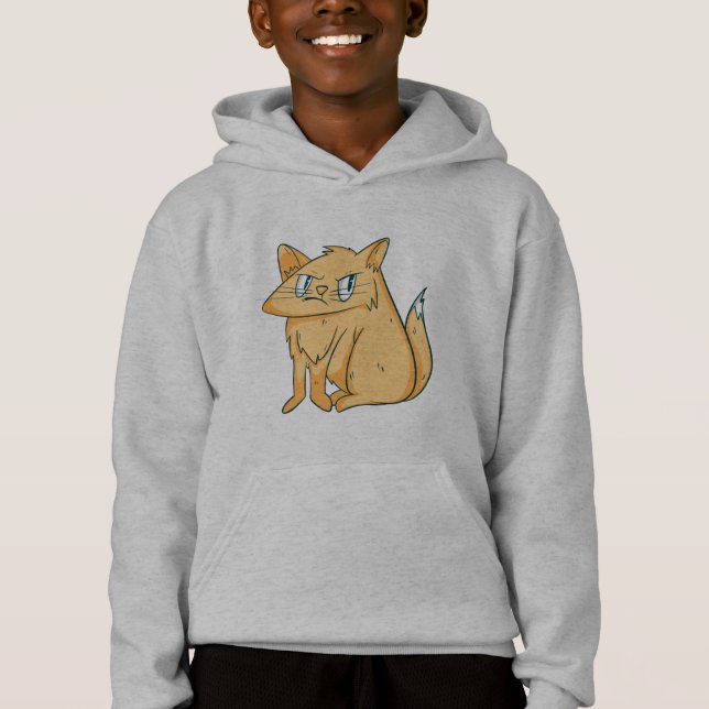 Rolig gul gingerkatt t shirt (Framsida)