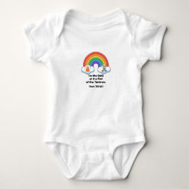 Rolig "Guld i slutet av vredesutbrottet" Regnbågsb T Shirt