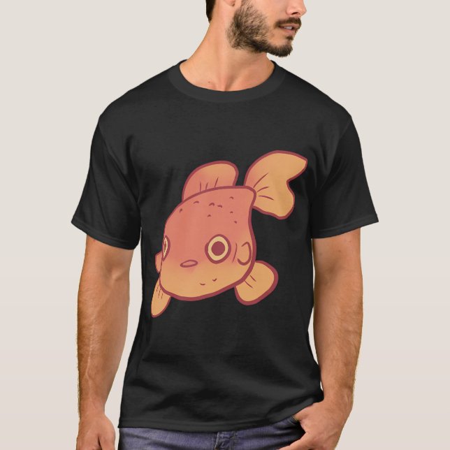 Rolig guldfisk konst t shirt (Framsida)