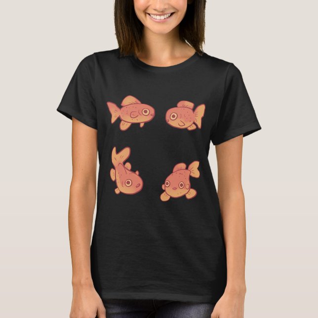 Rolig Guldfisk-paket T Shirt (Framsida)