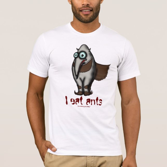 Rolig gullig anteatercoolat-skjorta design t shirt (Framsida)