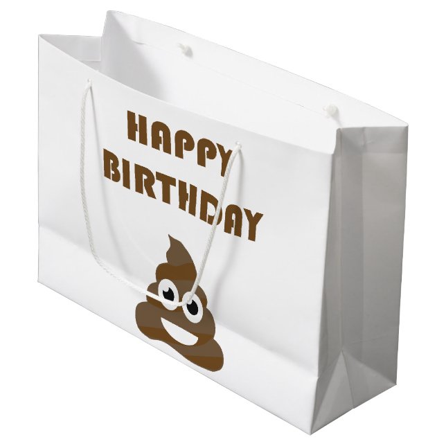 Rolig gullig grattis på födelsedagenpartyPoop (Framsidan Vinklad)