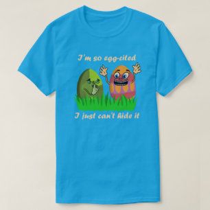 Rolig gullig jakt för ägg för påskäggungeteck tee shirt