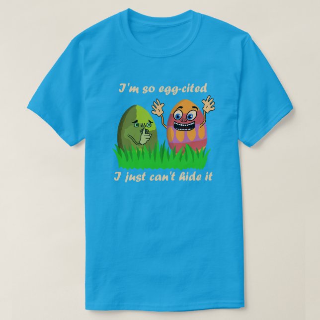Rolig gullig jakt för ägg för påskäggungetecknad tee (Design framsida)