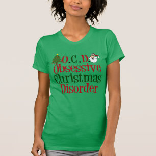 Rolig gullig jultvångstanke tee shirt