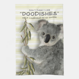 Rolig gullig Koala Kökshandduk