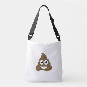 Rolig gullig Poop Emoji Axelväska