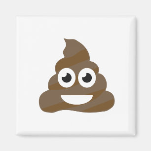 Rolig gullig Poop Emoji Magnet
