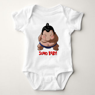 Rolig gullig Sumobabybrottare T-shirt