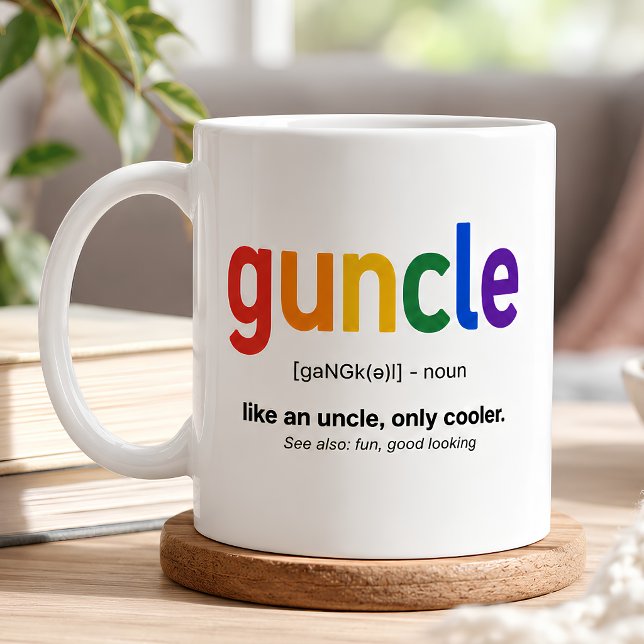 Rolig Guncle-definition Kaffemugg (Skapare uppladdad)