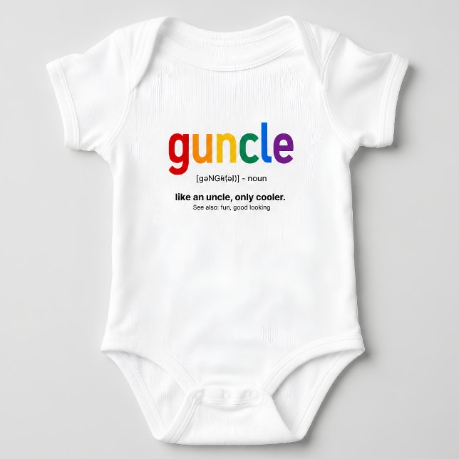 Rolig Guncle-definition regnbåge T Shirt (Skapare uppladdad)