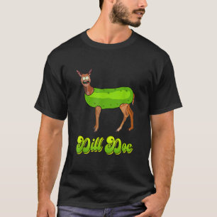 Rolig Gurka Djur eller Ren Man Adult H T Shirt