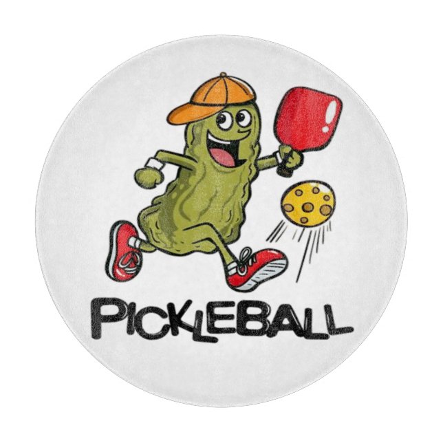 Rolig Gurka Spelar Pickleball  (Framsidan)