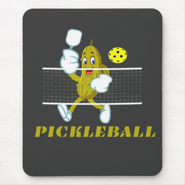 Rolig Gurka Spelar Pickleball  Musmatta (Framsidan)