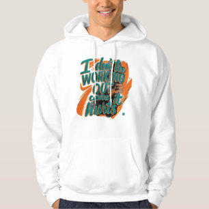 Rolig gym citat träning motivation hoodie