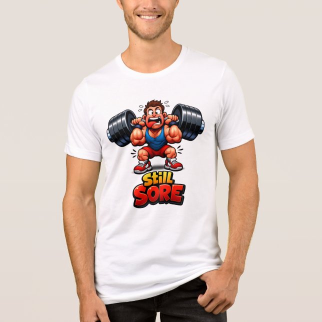 Rolig Gym Design - Tränings Meme - T Shirt (Framsida)