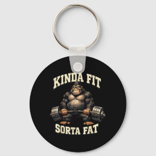 Rolig Gym Gorilla_ Ganska Passabel Någorlunda Tjoc Nyckelring