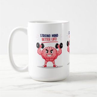 Rolig Gym Hjälptecken Karaktär Mental Styrka Citat Kaffemugg