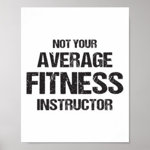 Rolig Gym Tränare Träning Fitness Present Bodybuil Poster