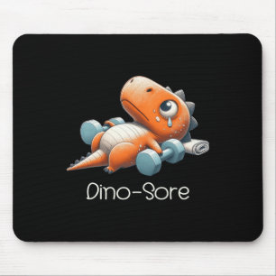 Rolig Gym Träning Dinosaurie Viktlyftning Gym Dino Musmatta