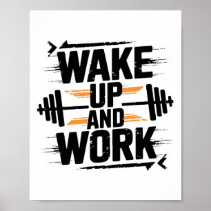 Rolig Gym Träning Fitness Bodybuilding Sporter Vik Poster
