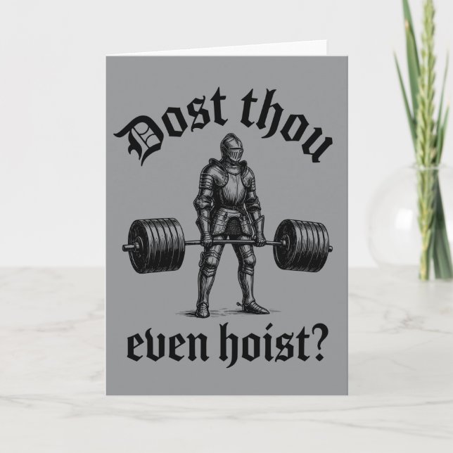 Rolig Gym Vän, Lyfter Du Ens Medeltida Kort (Framsida)