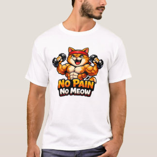 Rolig Gymkoja T-shirt – Inget Smärta Inget Malande