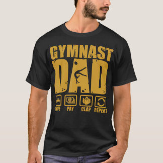 Rolig gymnastikpappa Kör Betala Klappa Upprepa T Shirt
