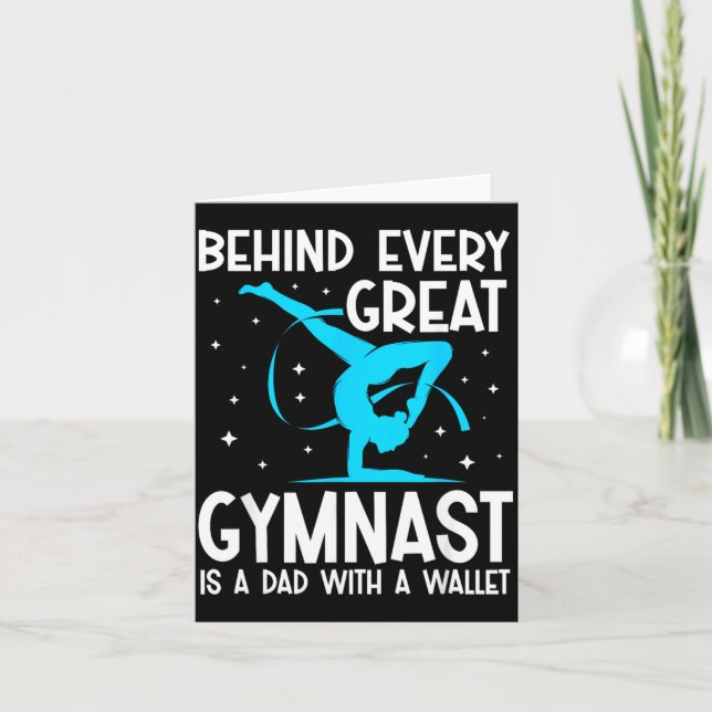 Rolig gymnastikpappa kort (Framsida)