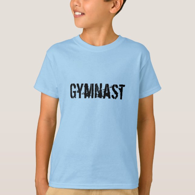 Rolig gymnastisk skjorta för ungar tee (Framsida)