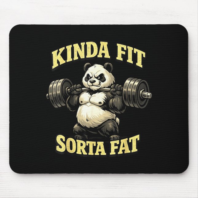 Rolig gympanda_ typ fit ganska tjock tyngdlyftning musmatta (Framsidan)