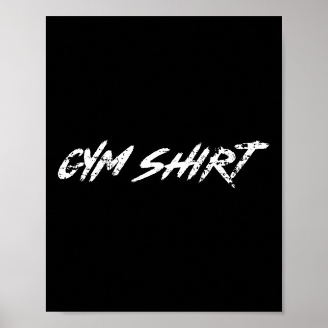 Rolig gymträning Bodybuilding Träning Kraft Poster (Framsidan)
