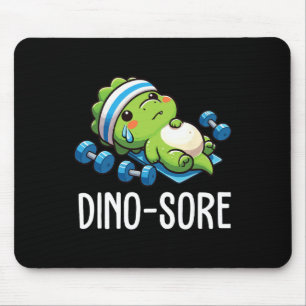 Rolig Gymträning Dinosaurie Viktlyftning Gym Dino Musmatta