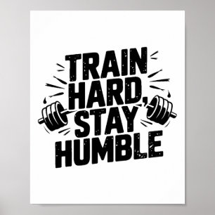 Rolig Gymträning Fitness Bodybuilding Sport Vikt Poster
