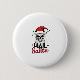 Rolig Hail Santa Claus Skalle Skelett Antikrist C Knapp