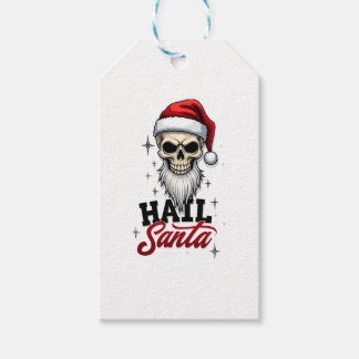 Rolig Hail Santa Claus Skalle Skelett Antikrist C Presentetikett